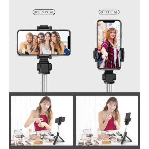 TECH-PROTECT L01S BLUETOOTH SELFIE STICK TRIPOD BLACK