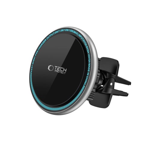 TECH-PROTECT A2 MAGNETIC MAGSAFE VENT CAR MOUNT WIRELESS CHARGER 15W BLACK