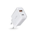 TECH-PROTECT C30W 2-PORT NETWORK CHARGER PD 30W / QC3.0 WHITE
