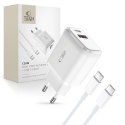 TECH-PROTECT C20W 2-PORT NETWORK CHARGER PD 20W / QC3.0 + TYPE-C CABLE WHITE