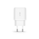 TECH-PROTECT C20W 2-PORT NETWORK CHARGER PD 20W / QC3.0 + TYPE-C CABLE WHITE