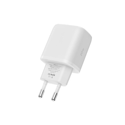 TECH-PROTECT C20W 2-PORT NETWORK CHARGER PD 20W / QC3.0 + TYPE-C CABLE WHITE