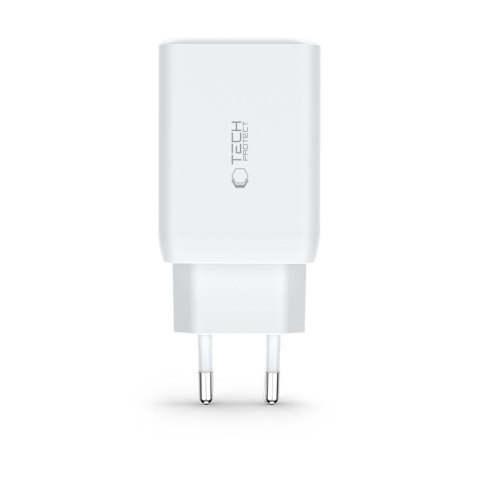 TECH-PROTECT C65W 3-PORT NETWORK CHARGER PD 65W / QC3.0 WHITE