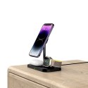 TECH-PROTECT QI15W-A22 3IN1 MAGNETIC MAGSAFE WIRELESS CHARGER BLACK