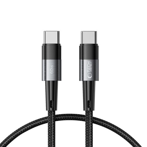 TECH-PROTECT ULTRABOOST TYPE-C CABLE PD 60W / 3A 25CM GREY