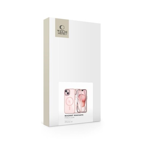 TECH-PROTECT MAGMAT MAGSAFE IPHONE 15 PINK/CLEAR