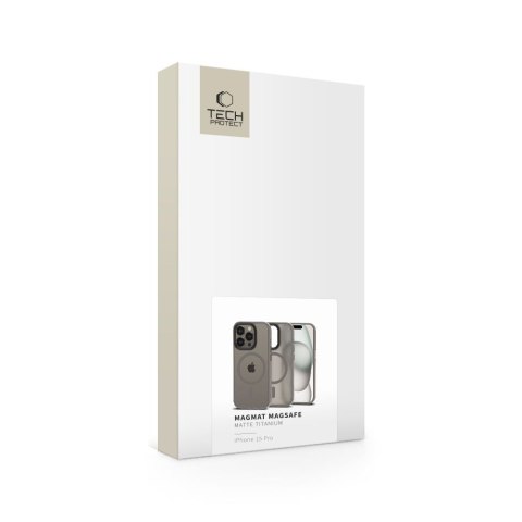 TECH-PROTECT MAGMAT MAGSAFE IPHONE 15 PRO MATTE TITANIUM