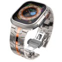 TECH-PROTECT STAINLESS LINE APPLE WATCH 8 / 9 / 10 / 11 / SE / ULTRA (44 / 45 / 46 / 49 MM) TITANIUM/ORANGE