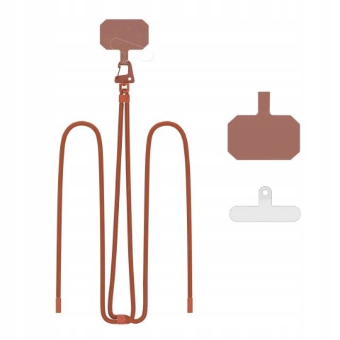 TECH-PROTECT C5S ROPE CROSSBODY STRAP CHOCOLATE BROWN