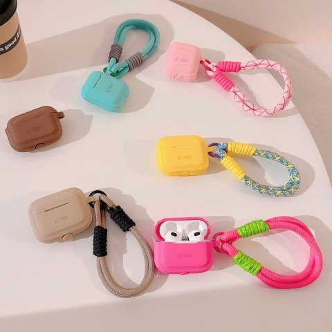 TECH-PROTECT SILICONE ROPE APPLE AIRPODS PRO 1 / 2 CAFFE LATTE