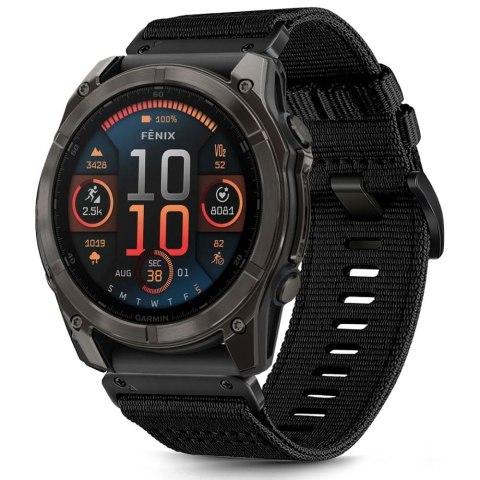 TECH-PROTECT NYLON CLASSIC GARMIN FENIX 5X / 5X PLUS / 6X / 6X PRO / 7X / 8 / 8 PRO / 9 / 9 PRO (51 MM) BLACK