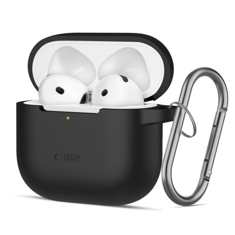 TECH-PROTECT SILICONE HOOK APPLE AIRPODS 4 / 5 BLACK