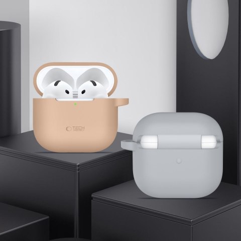TECH-PROTECT SILICONE HOOK APPLE AIRPODS 4 / 5 DUSTY PINK