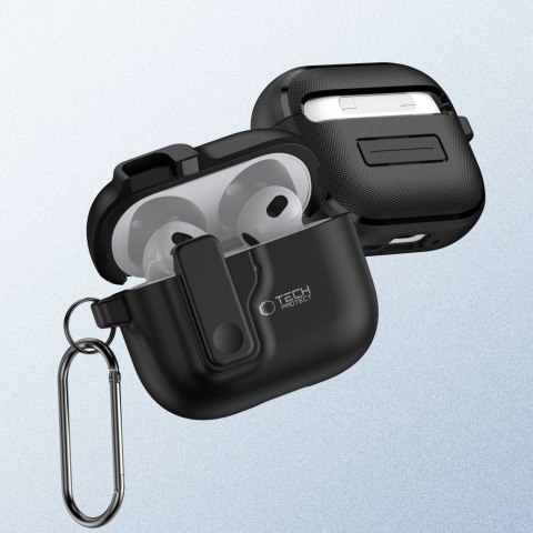 TECH-PROTECT SLIM HOOK APPLE AIRPODS 4 / 5 BLACK