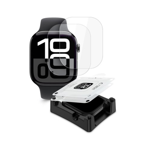FOLIA HYDROŻELOWA TECH-PROTECT SUPREME SET+ 2-PACK APPLE WATCH 10 / 11 (46 MM) CLEAR