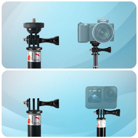 TECH-PROTECT GA100 MONOPAD & SELFIE STICK GOPRO / DJI / INSTA360 BLACK