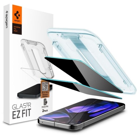 SZKŁO PRYWATYZUJĄCE SPIGEN GLAS.TR "EZ FIT" 2-PACK GOOGLE PIXEL 9 / 9 PRO / 10 / 10 PRO PRIVACY