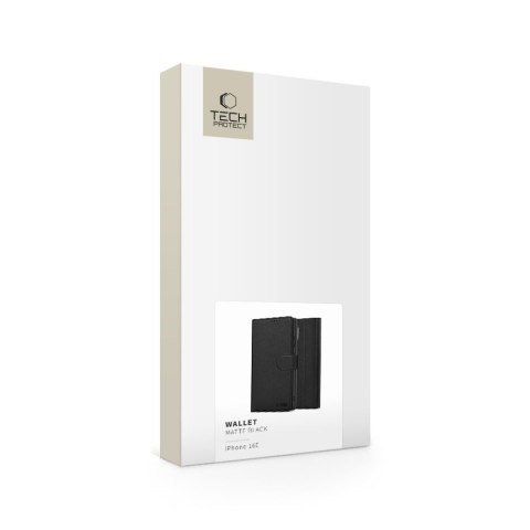 TECH-PROTECT WALLET IPHONE 16E / 17E MATTE BLACK