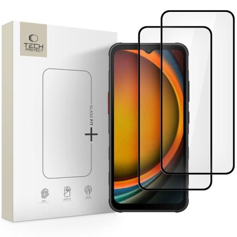 SZKŁO HARTOWANE TECH-PROTECT GLASS FIT+ 2-PACK GALAXY XCOVER 7 / 7 PRO BLACK