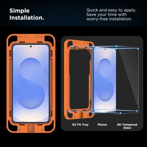 SZKŁO HARTOWANE TECH-PROTECT QUICK SET+ 2-PACK GALAXY S24 / S25 CLEAR