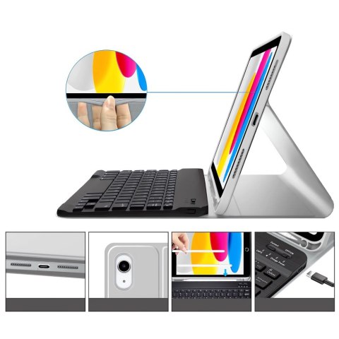 TECH-PROTECT SC PEN + KEYBOARD IPAD 10.9" 10 / 2022 / 11" 11 / 2025 GREY