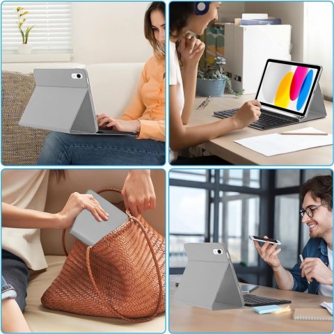 TECH-PROTECT SC PEN + KEYBOARD IPAD 10.9" 10 / 2022 / 11" 11 / 2025 GREY