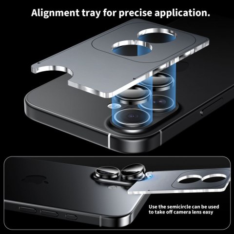 OSŁONA APARATU TECH-PROTECT CAMRING FIT+ IPHONE 16 / 16 PLUS / 17 CLEAR