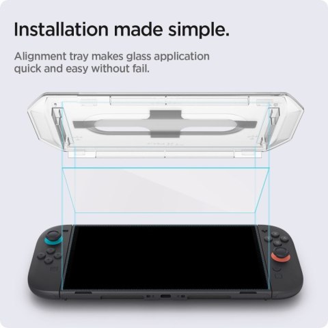 SZKŁO HARTOWANE SPIGEN GLAS.TR "EZ FIT" 2-PACK NINTENDO SWITCH 2 CLEAR