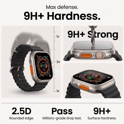 SZKŁO HARTOWANE TECH-PROTECT EASY SET+ 2-PACK APPLE WATCH ULTRA 1 / 2 / 3 / 4 (49 MM) CLEAR