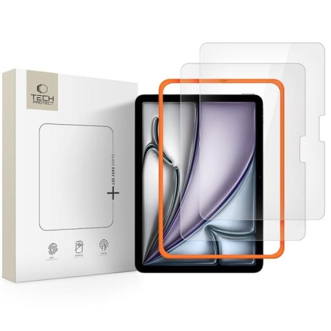SZKŁO HARTOWANE TECH-PROTECT EASY SET+ 2-PACK IPAD AIR 11" 6 / 7 / 8 / 2024-2026 CLEAR