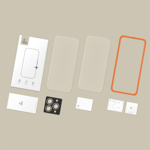 SZKŁO HARTOWANE TECH-PROTECT EASY SET+ 3-PACK IPHONE 16 PRO MAX / 17 PRO MAX CLEAR