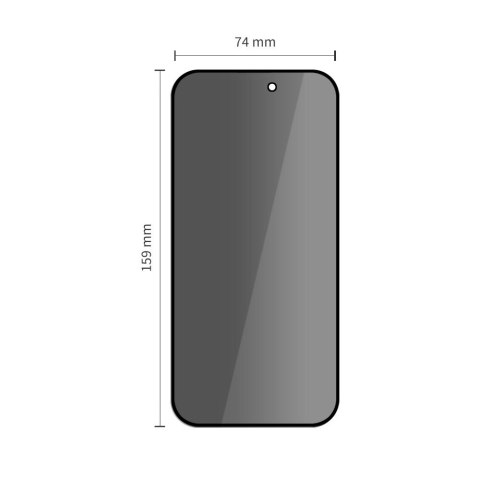 SZKŁO PRYWATYZUJĄCE TECH-PROTECT GLASS SPY+ 2-PACK IPHONE 16 PRO MAX / 17 PRO MAX PRIVACY