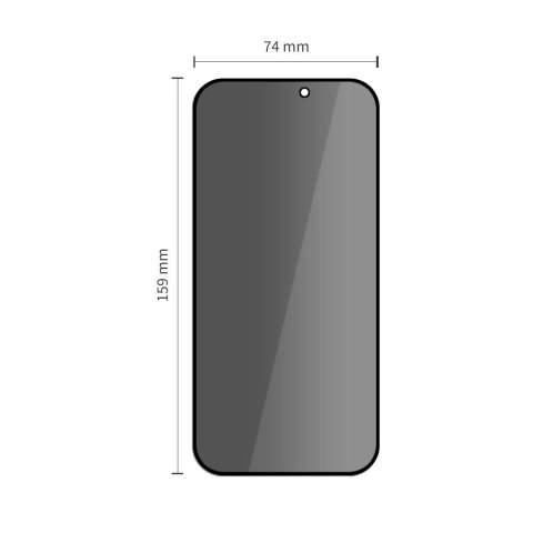 SZKŁO PRYWATYZUJĄCE TECH-PROTECT QUICK SET SPY+ 2-PACK IPHONE 16 PRO MAX PRIVACY