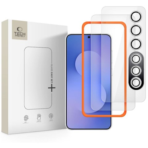 SZKŁO HARTOWANE TECH-PROTECT EASY SET+ 3-PACK GALAXY S25 FE CLEAR
