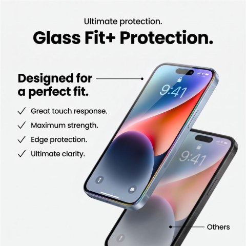 SZKŁO HARTOWANE TECH-PROTECT GLASS FIT+ 2-PACK GALAXY A16 / A17 / A18 / A26 4G / 5G BLACK