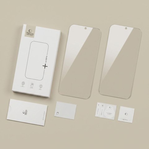 SZKŁO HARTOWANE TECH-PROTECT GLASS FIT+ 2-PACK GOOGLE PIXEL 9 / 9 PRO / 10 / 10 PRO / 11 / 11 PRO CLEAR