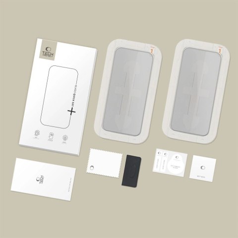 SZKŁO PRYWATYZUJĄCE TECH-PROTECT QUICK SET SPY+ 2-PACK IPHONE 13 / 13 PRO / 14 / 16E / 17E PRIVACY
