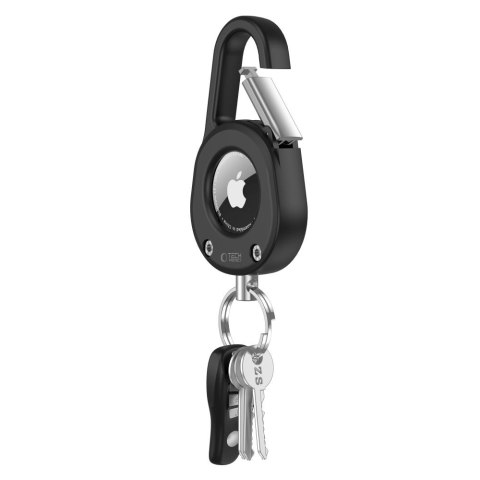 TECH-PROTECT SLIDELOCK CARABINER KEYCHAIN APPLE AIRTAG 1 / 2 BLACK
