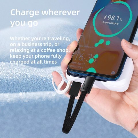 TECH-PROTECT ULTRABOOST DNA KEYCHAIN TYPE-C CABLE PD 60W / 3A IRON GREY