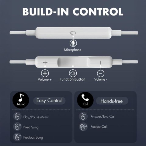 TECH-PROTECT ULTRABOOST TYPE-C EARPHONE CORE G2 WHITE