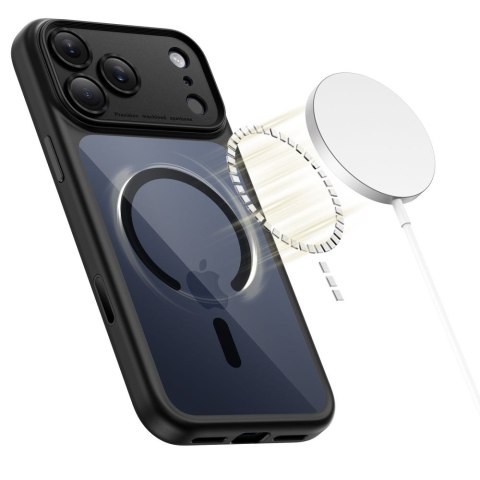 TECH-PROTECT MAGPEAK MAGSAFE CC IPHONE 17 PRO MAX BLACK/CLEAR