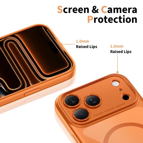 TECH-PROTECT MAGPEAK MAGSAFE CC IPHONE 17 PRO MAX COSMIC ORANGE/CLEAR