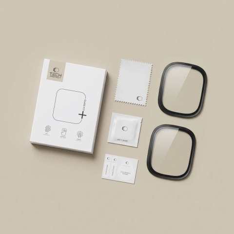 SZKŁO HARTOWANE TECH-PROTECT GLASS RING 2-PACK APPLE WATCH ULTRA 1 / 2 / 3 / 4 (49 MM) BLACK