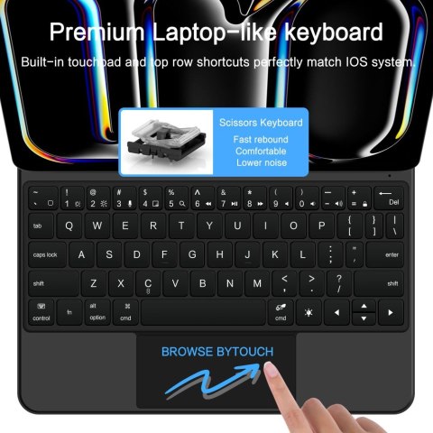 TECH-PROTECT SMARTCASE MAGNETIC + KEYBOARD IPAD PRO 13" 7 / 8 2024-2025 BLACK