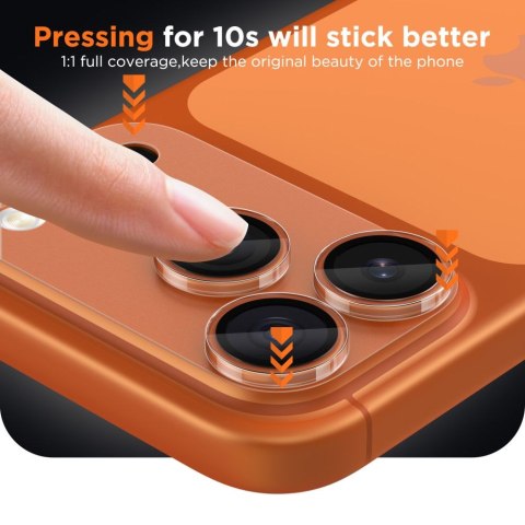 OSŁONA APARATU TECH-PROTECT CAMFULL FIT+ IPHONE 17 PRO MAX MATTE CLEAR