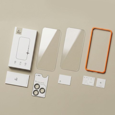 SZKŁO HARTOWANE TECH-PROTECT EASY SET+ 3-PACK IPHONE 18 PRO MAX CLEAR