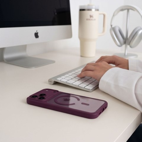 TECH-PROTECT MAGONE MAGSAFE CC + GLASS 2-PACK IPHONE 17 PRO / 18 PRO BURGUNDY/CLEAR