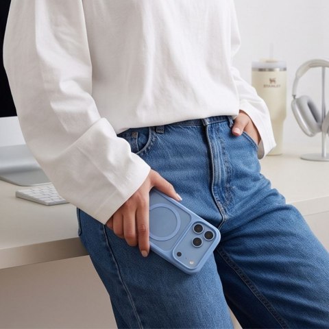 TECH-PROTECT MAGONE MAGSAFE CC + GLASS 2-PACK IPHONE 17 PRO MAX / 18 PRO MAX LIGHT BLUE/CLEAR