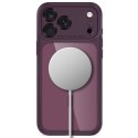 TECH-PROTECT MAGPEAK MAGSAFE CC IPHONE 17 PRO / 18 PRO BURGUNDY/CLEAR