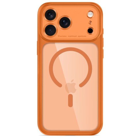 TECH-PROTECT MAGPEAK MAGSAFE CC IPHONE 17 PRO / 18 PRO COSMIC ORANGE/CLEAR